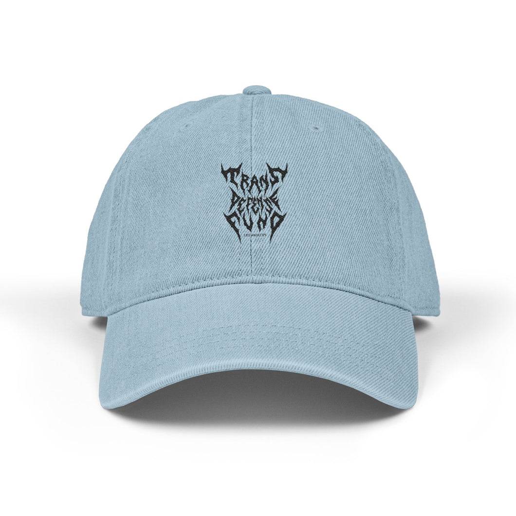 Embroidered Denim Cap